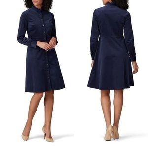 Draper James Corduroy Navy Blue Dress Size 6